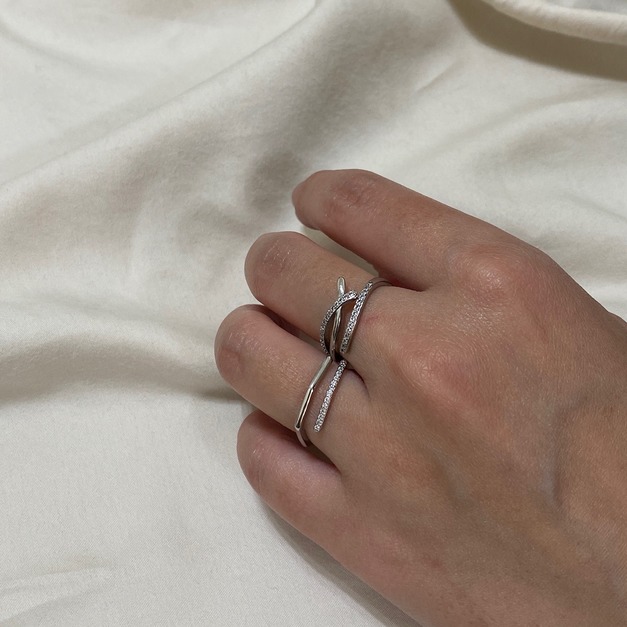 閃鑽幾何戒指套組