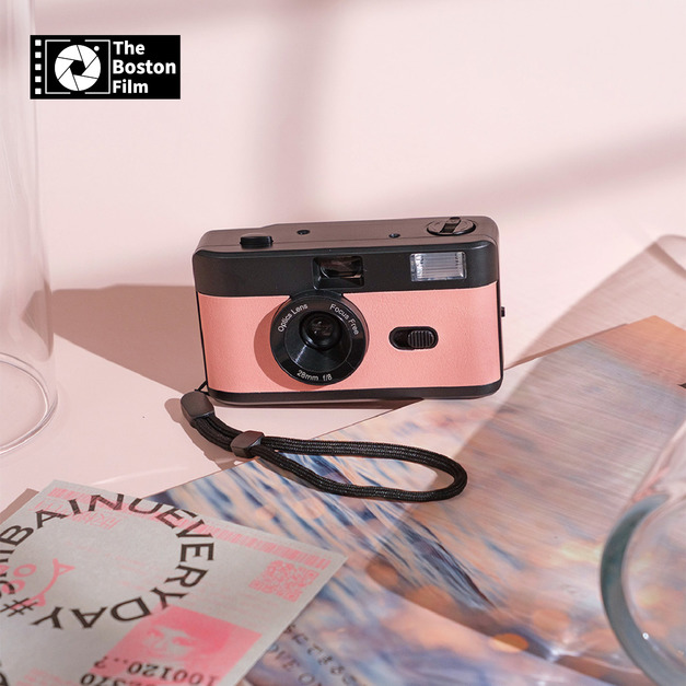 【The Boston Film 波士頓】F99 潮玩復古底片相機 - 蜜桃粉