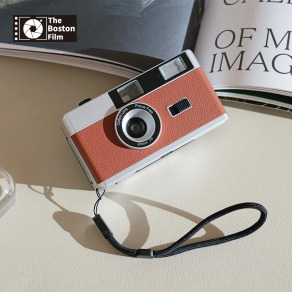 【The Boston Film 波士頓相機】H36 日式復古閃光燈底片相機 - 棕色