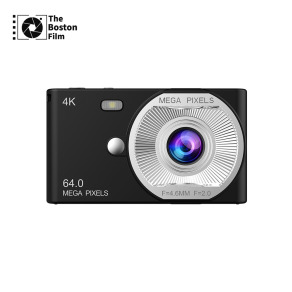 【The Boston Film 波士頓】AC-600 4K懷舊風高畫質 CCD 數位相機 64MP - 黑色
