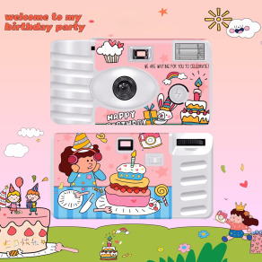 【LFANI 樂斐】HAPPY BIRTHDAY 生日快樂 翻玩系列 彩色18張 一次性閃光即可拍相機
