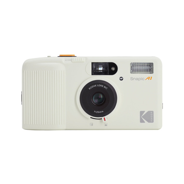 【Kodak 柯達】Snapic A1 35mm 復古光學雙焦三鏡底片相機-象牙白