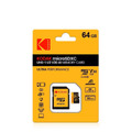 【Kodak 柯達】UHS-I U3 V30 A1 MicroSD 高速記憶卡-黑色64GB