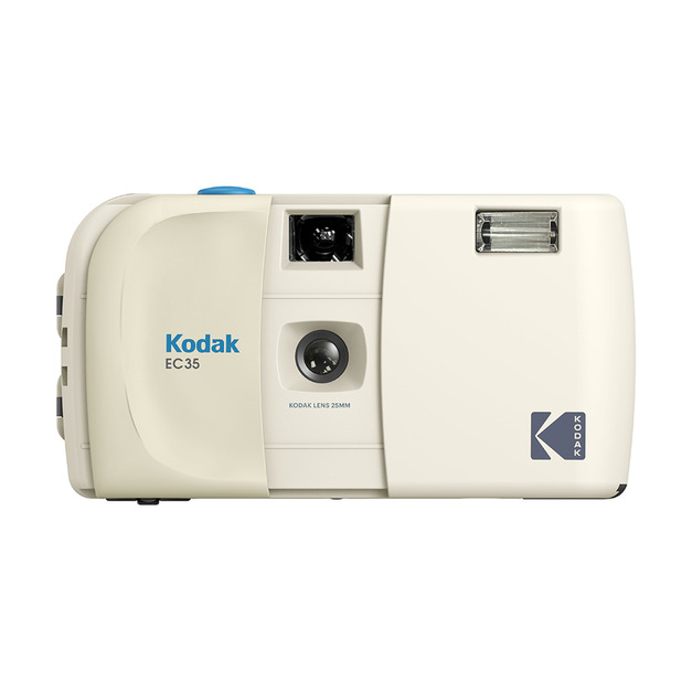 【Kodak 柯達】EC35 經典復古 35mm 底片相機-香草白