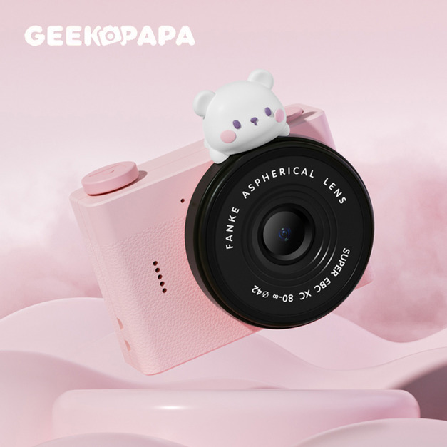 【GEEKPAPA 極客爸爸】A5 mini兒童迷你數位相機-粉色