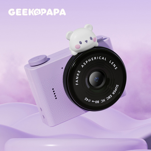 【GEEKPAPA 極客爸爸】A5 mini兒童迷你數位相機-紫色