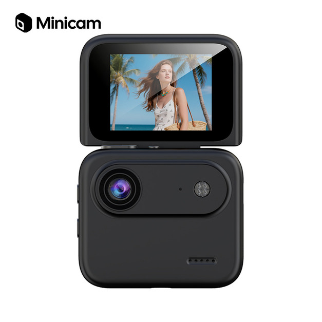 【Minicam 迷你拍】G23 螢幕上掀式 Y360 旗艦運動迷你相機-黑色