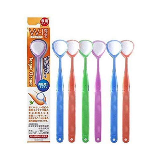 現貨//SHIKIEN 牙刷 舌刷 舌苔刷 刮舌器 口腔清潔 幫助消除口臭 舌苔清潔刷 W-1 不挑色