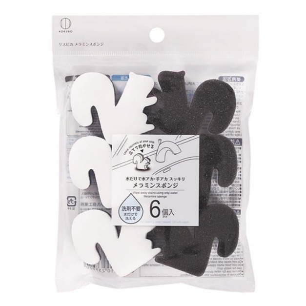 即將//【小久保】松鼠造型海綿刷6個入