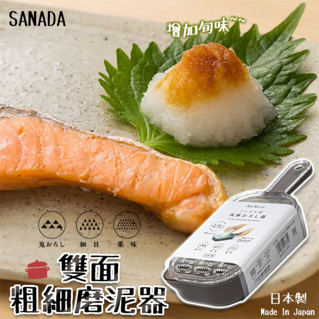 現貨//【SANADA】雙面粗細磨泥器
