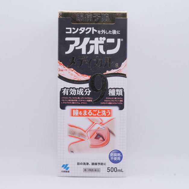 日本小林製藥（Kobayashi）eyebon洗眼液黑色款500ml