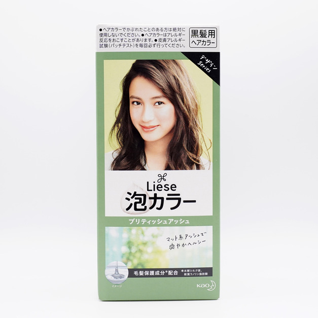 日本花王（KAO） 泡沫染髮膏 liese莉婕Prettia植物泡泡染 英格蘭灰棕