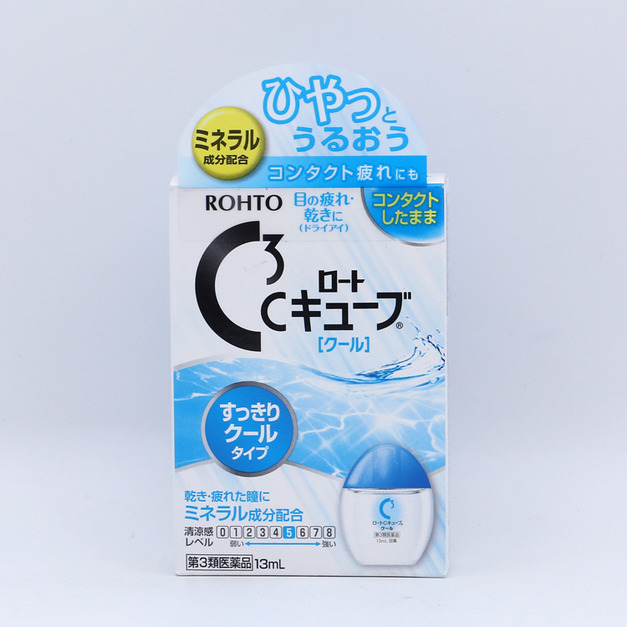日本樂敦（ROHTO）C3隱形眼鏡滴眼液 清涼款13ml