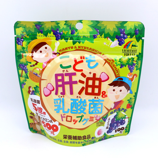 UNIMAT RIKEN兒童肝油乳酸菌軟糖 100粒