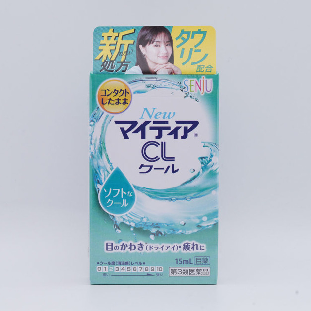 日本千壽製藥 mytearCL cool人工淚液滴眼液隱形眼鏡用 綠色清涼款 15ml