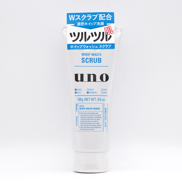資生堂（SHISEIDO）吾諾（UNO）男士洗面奶磨砂去角質型