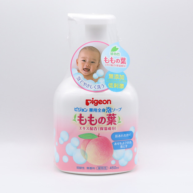 貝親（Pigeon）嬰幼兒全身用桃葉精華洗髮沐浴露二合一