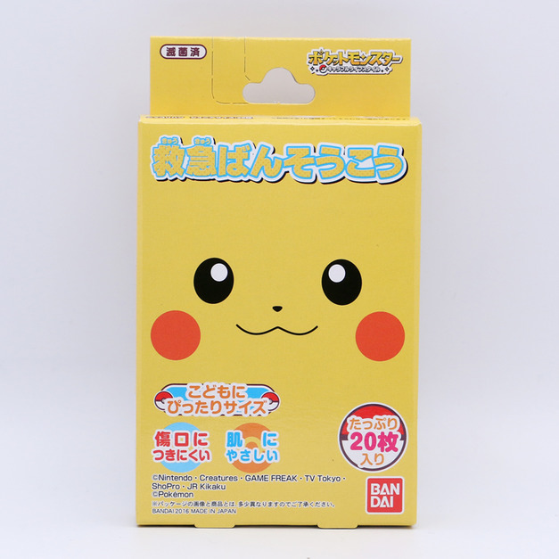 日本萬代（BANDAI）卡通防水創可貼 20片 小精靈寶可夢