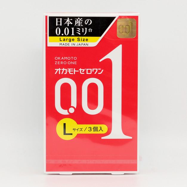日本岡本（OKAMOTO）001超薄避孕套L碼3只裝