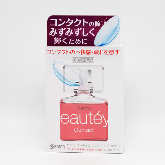 日本參天製藥（santen)Beautyeye玫瑰眼藥水隱形眼鏡用 12ml