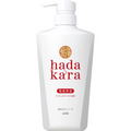 即將//【hada kara】肌潤保濕沐浴乳500ml-優雅花香(紅)_2