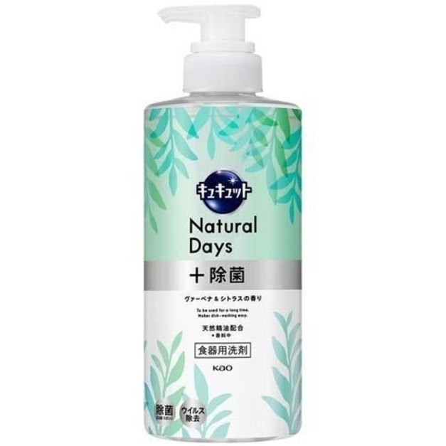 即將//【KAO花王】大容量按壓式速淨洗碗精500ml-馬鞭草&柑橘香(綠)