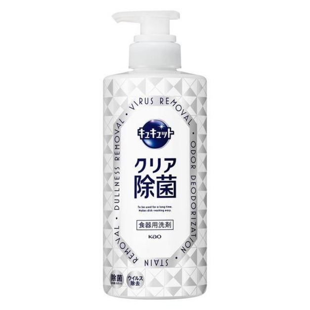 即將//【KAO花王】大容量按壓式速淨洗碗精500ml-葡萄柚香(白)