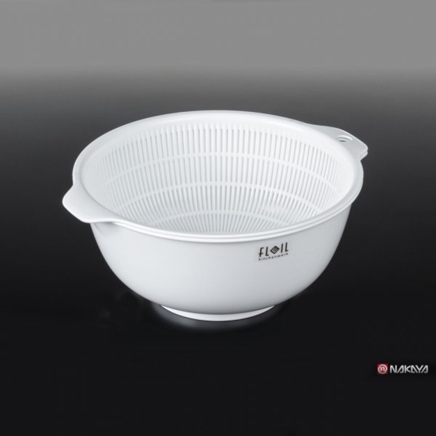 即將//【NAKAYA】雙層瀝水籃(M)-白色