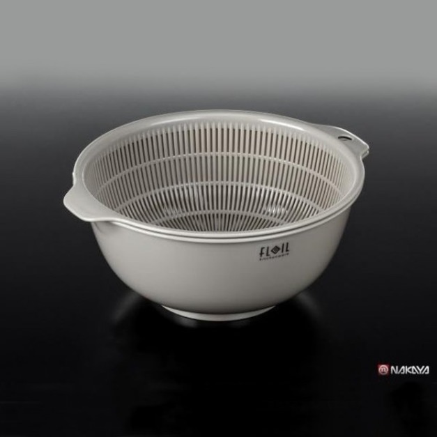 即將//【NAKAYA】雙層瀝水籃(M)-棕色