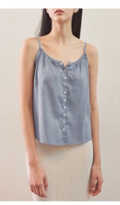 貝殼光綢緞背心(4色) （只剩嬰兒藍\駝色現貨)