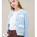 千鳥格蕾絲排扣外套 4色 （只剩藍色現貨）_10