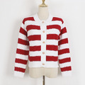 摩納哥橫條針織外套 2色（ 只剩紅色現貨）_10