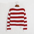 摩納哥橫條針織外套 2色（ 只剩紅色現貨）_11