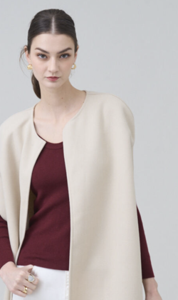 萊博長版貴婦罩衫 3色 （只剩黑/米白現貨）