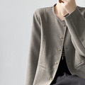 灰質小香風西裝外套 2色（現貨）_1