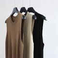 曲珠針織靜色長洋裝 3色 (只剩黑色現貨)_15