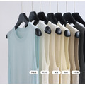 春系天絲亞麻圓領背心 5色（只藍現貨）_3