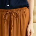 極輕緞感飄飄褲 7色 (只剩黑/深藍/天空藍/焦糖現貨)_15