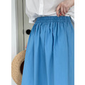 蠟筆藍純棉鬆緊半身裙 3色（黃色現貨）_10