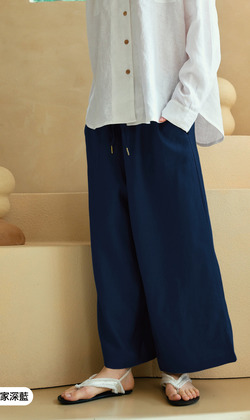 頂級亞麻長褲 5色（只剩白/深藍現貨）