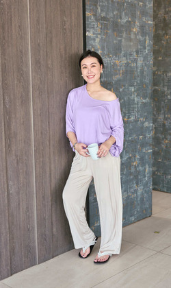 居家豆腐軟軟上衣（只剩深藍/紫現貨）