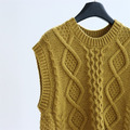 羊毛混紡菱形紋理背心 2色 (只剩芥末黃現貨)_22