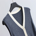 2件套羊毛混紡拼色背心 3色（只剩黑/灰現貨）_10