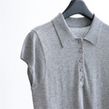 羊毛混紡小包肩polo衫 6色（只剩黑/深棕現貨）_16
