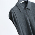 羊毛混紡小包肩polo衫 6色（只剩黑/深棕現貨）_15
