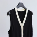 2件套羊毛混紡拼色背心 3色（只剩黑/灰現貨）_9