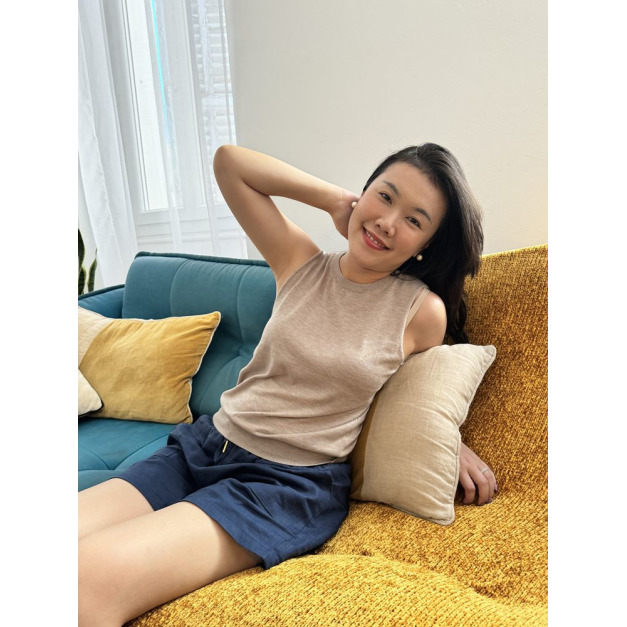 早秋羊毛混紡無袖背心 10色（只剩卡其現貨）