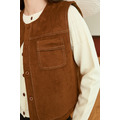 復古麂皮口袋背心 2色（只剩駝色現貨）_9