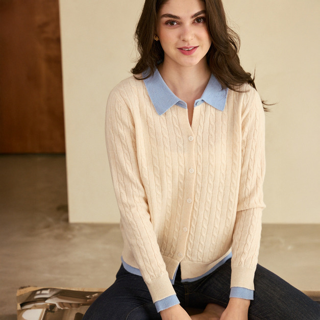 霧感澳洲純羊毛上衣 2色（現貨）