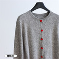 櫻桃愛心曼陀羅絨毛衣外套 5色（只剩米白現貨）_8